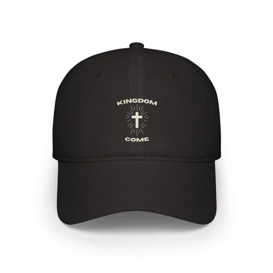 Kingdom Come Low Profile Baseball Cap, Casual Hat, Gift for Him/Her, Everyday Wear, Faith-Based Cap