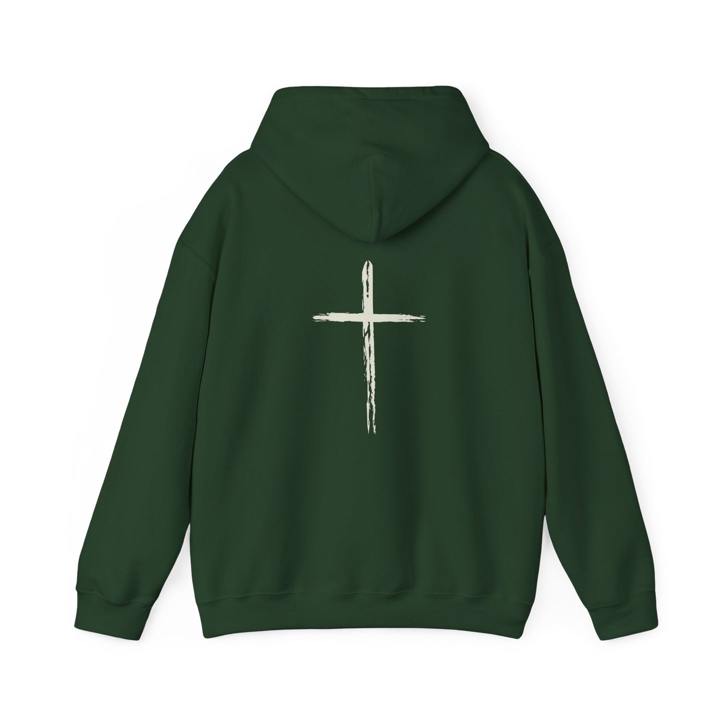 Chains Broken Hoodie with Cross on the back Isaiah 43:18-19