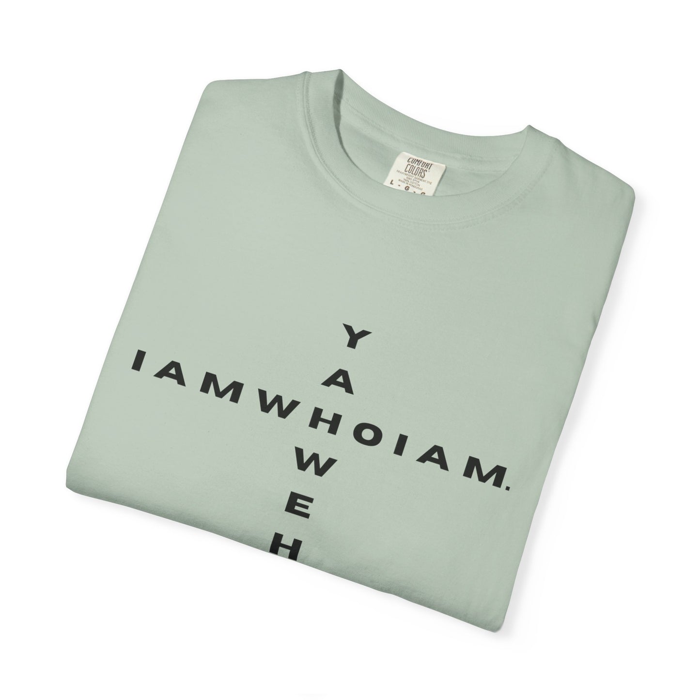 l AM who l AM / YAHWEH Cross Tee Faith-Inspired Unisex T-Shirt, Casual Christian Apparel, Gift for Believers, Everyday Wear