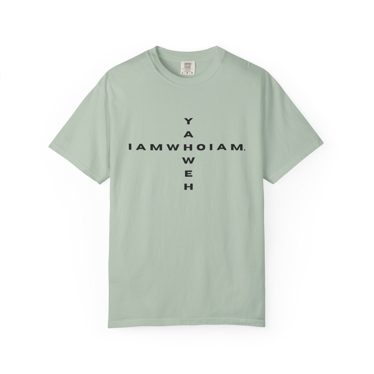 l AM who l AM / YAHWEH Cross Tee Faith-Inspired Unisex T-Shirt, Casual Christian Apparel, Gift for Believers, Everyday Wear
