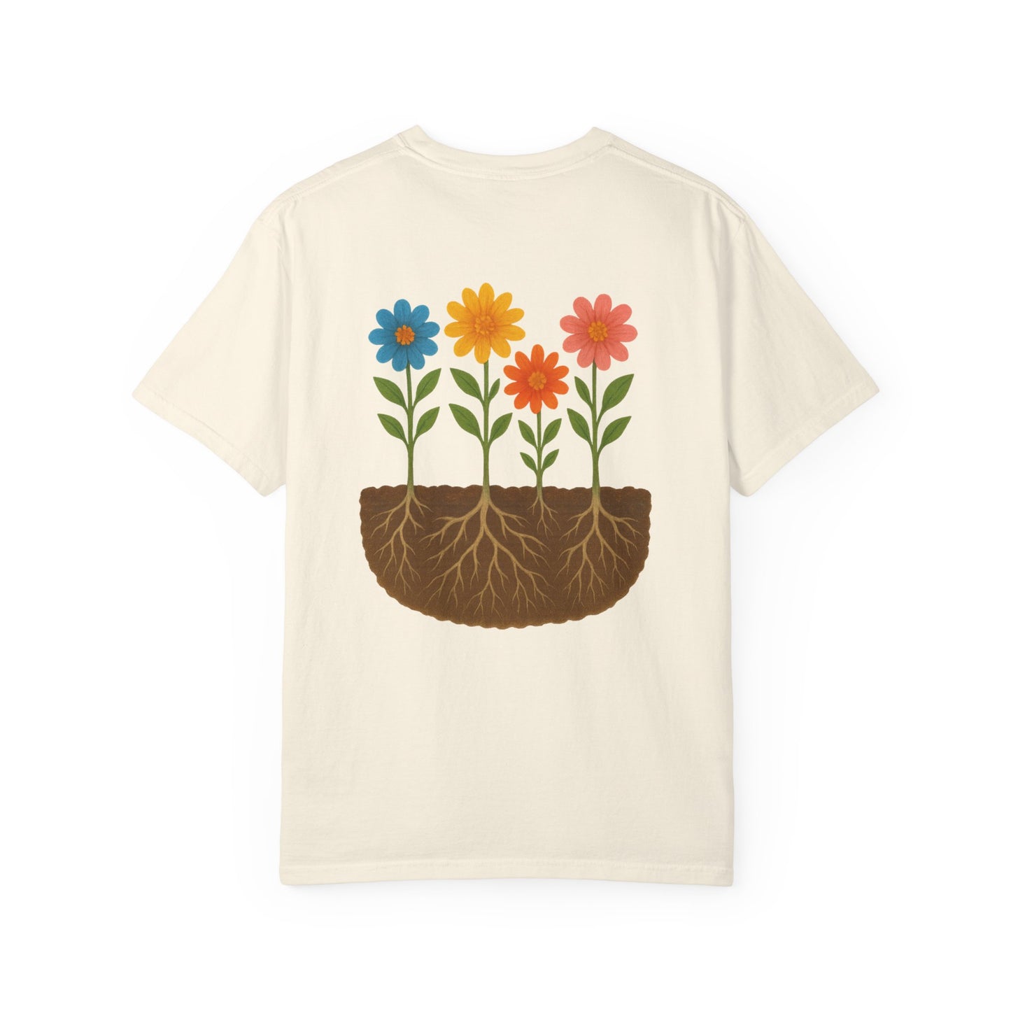 Matthew 13:8 and Blooming Flowers Design Graphic Tee