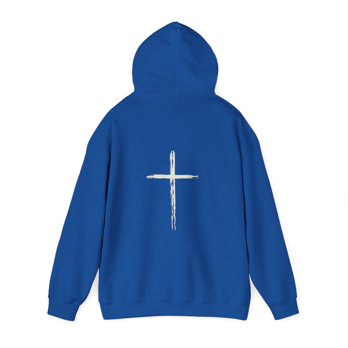 Chains Broken Hoodie with Cross on the back Isaiah 43:18-19
