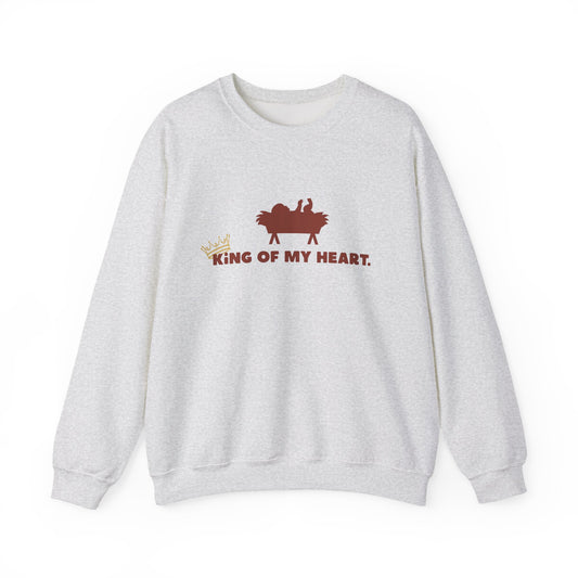 Christmas Crewneck Sweatshirt - King of my heart Design