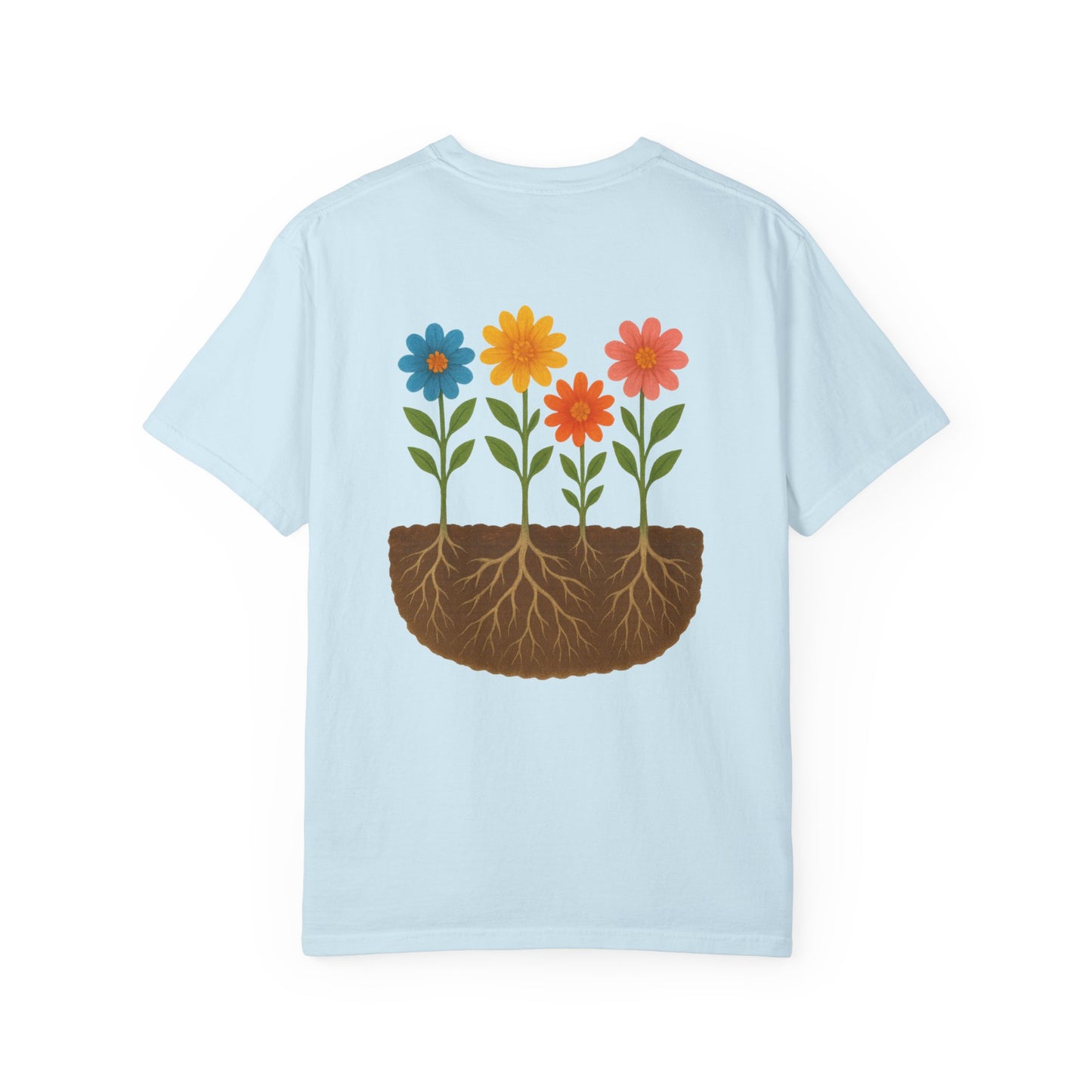 Matthew 13:8 and Blooming Flowers Design Graphic Tee
