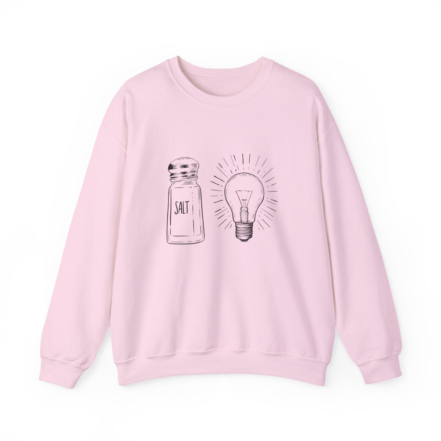 Salt & Light Crewneck Sweatshirt - Unisex Gift, Cozy Layer, Ideal for Everyday Wear, Casual Outfit, Unique Design