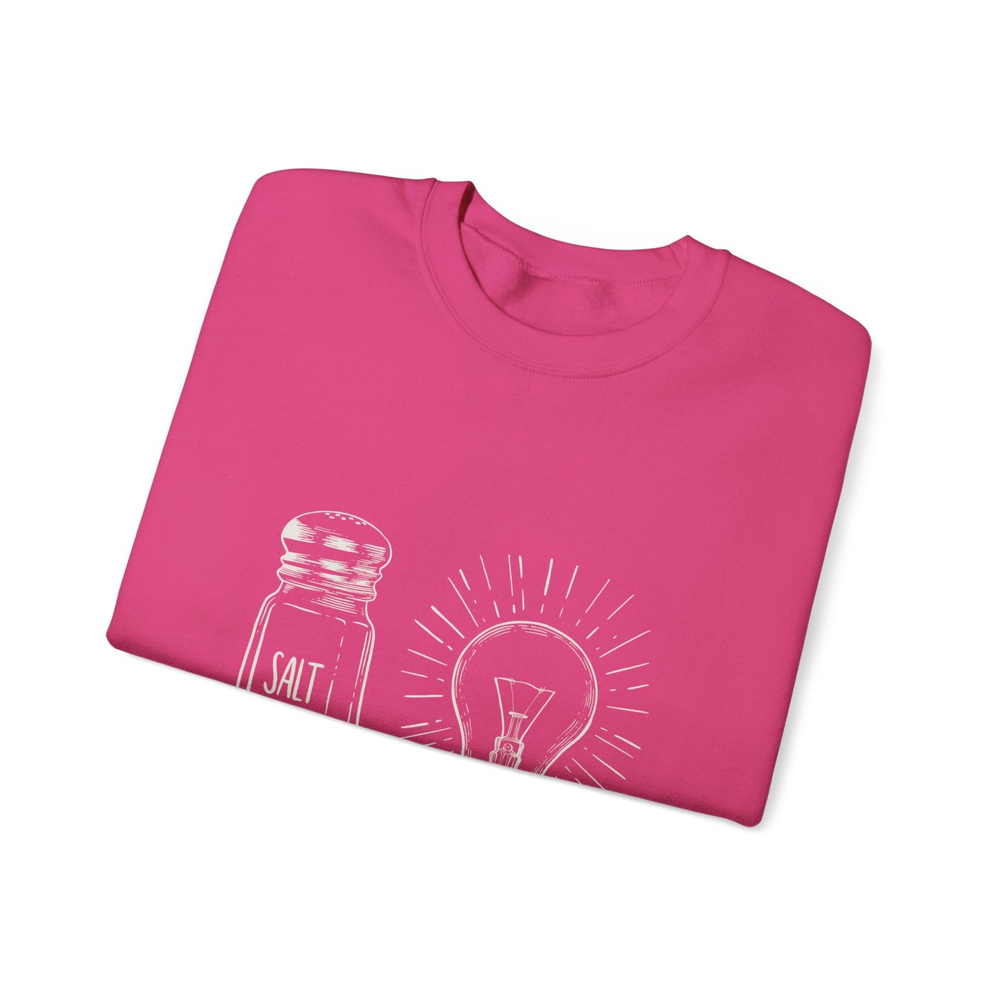 Salt & Light Crewneck Sweatshirt - Unisex Gift, Cozy Layer, Ideal for Everyday Wear, Casual Outfit, Unique Design