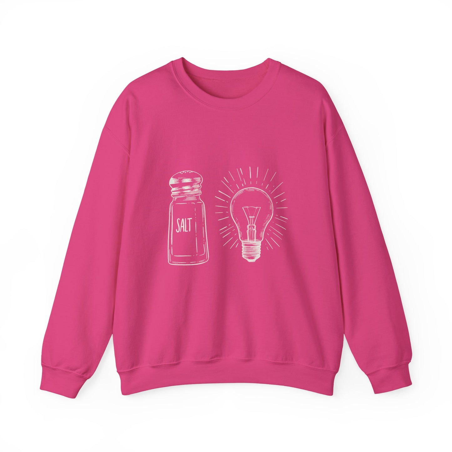 Salt & Light Crewneck Sweatshirt - Unisex Gift, Cozy Layer, Ideal for Everyday Wear, Casual Outfit, Unique Design