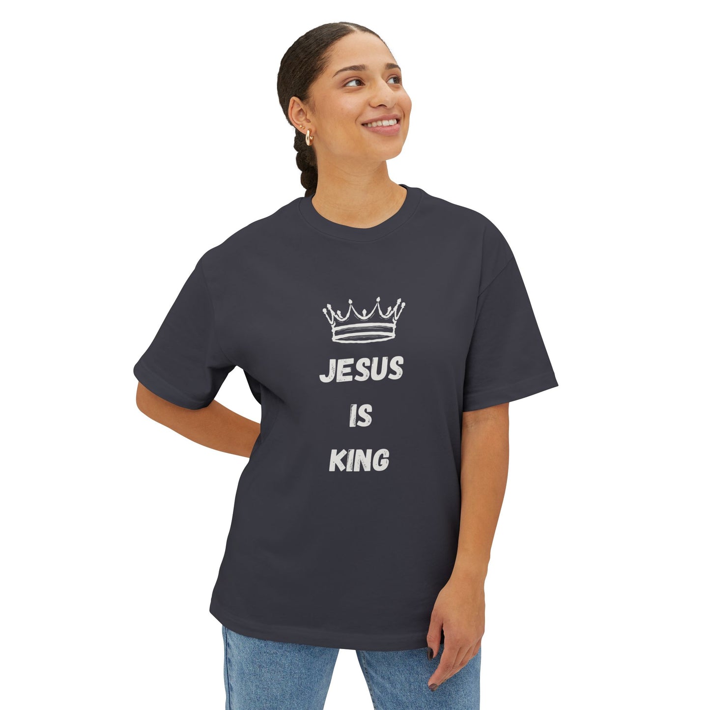 Jesus Is King Oversized Tee