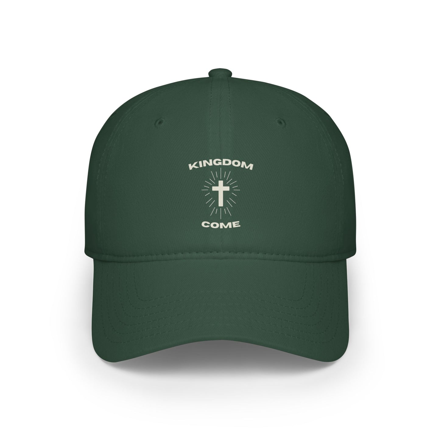 Kingdom Come Low Profile Baseball Cap, Casual Hat, Gift for Him/Her, Everyday Wear, Faith-Based Cap