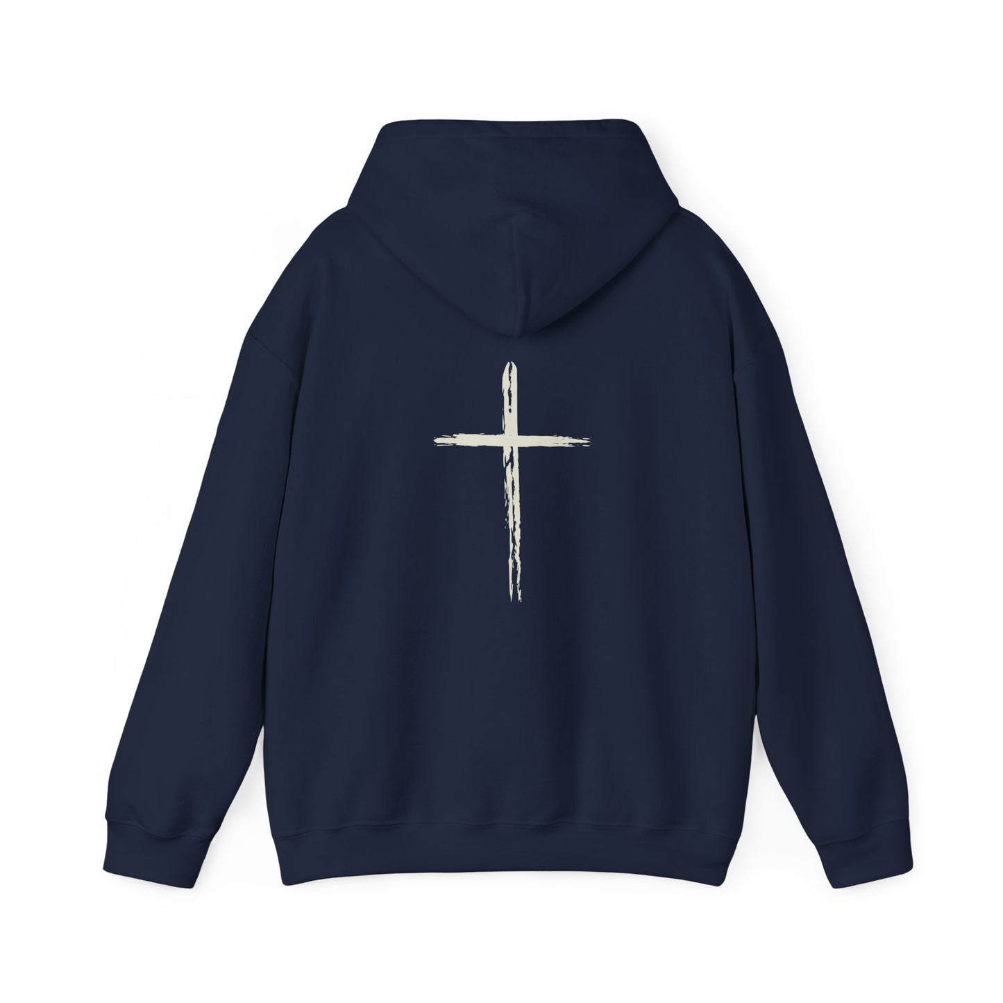 Chains Broken Hoodie with Cross on the back Isaiah 43:18-19