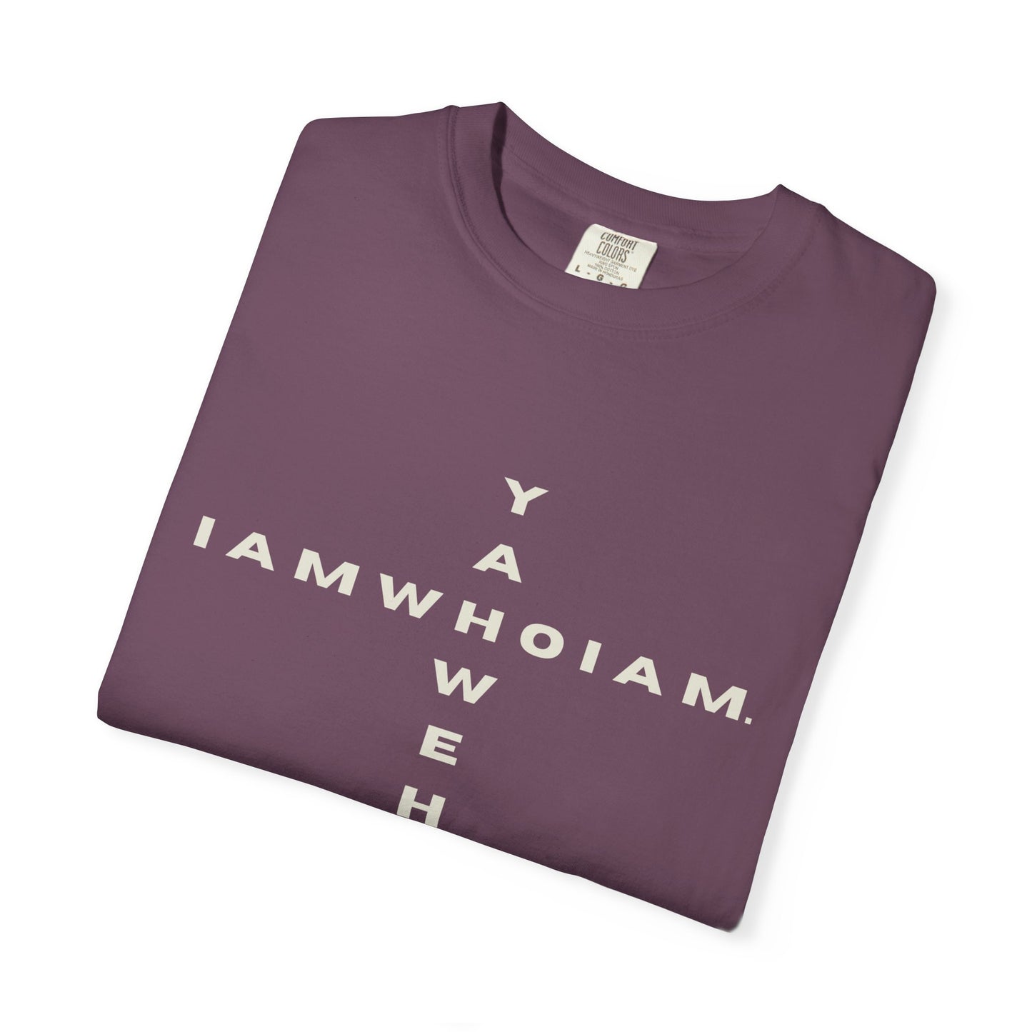 l AM who l AM / YAHWEH Cross Tee Faith-Inspired Unisex T-Shirt, Casual Christian Apparel, Gift for Believers, Everyday Wear
