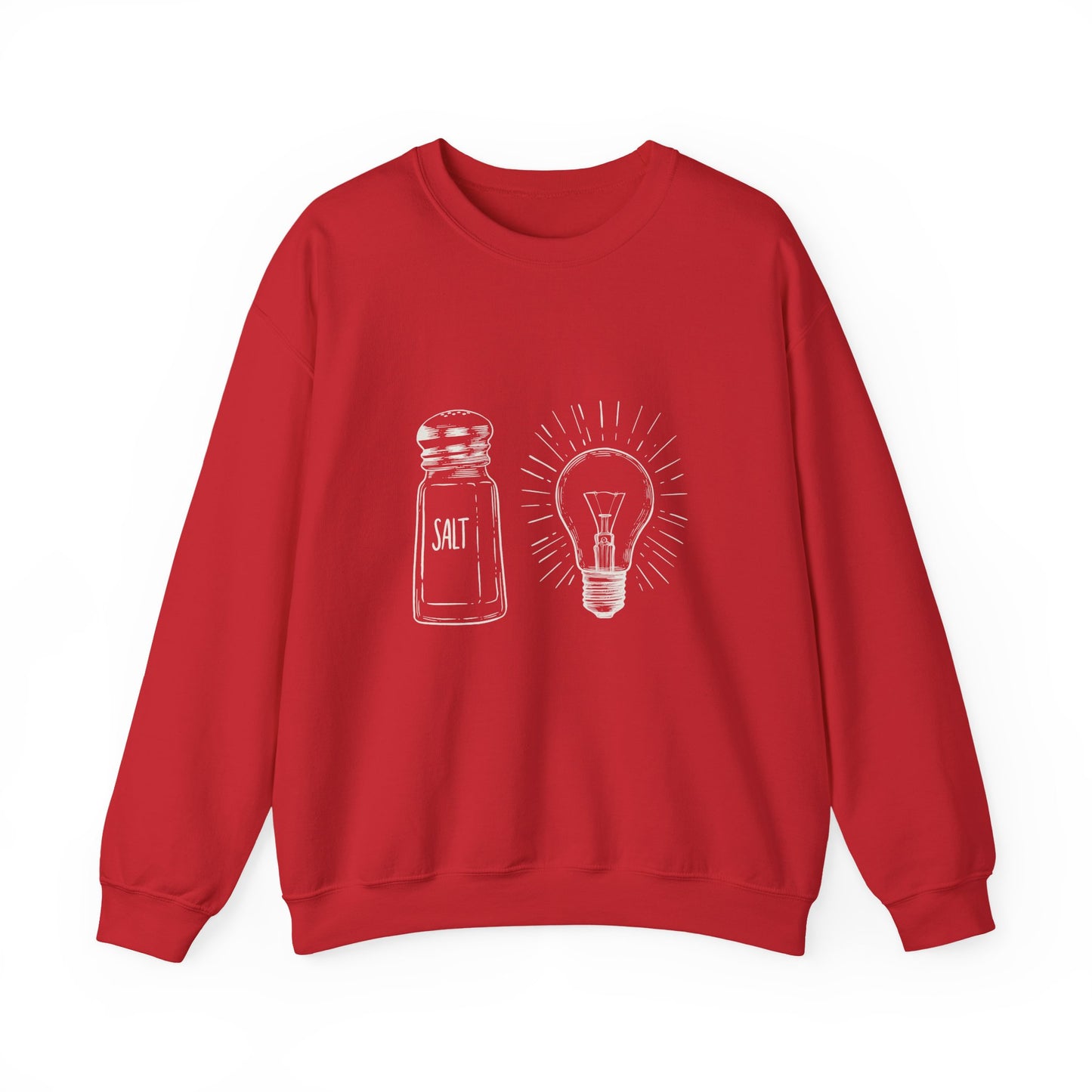 Salt & Light Crewneck Sweatshirt - Unisex Gift, Cozy Layer, Ideal for Everyday Wear, Casual Outfit, Unique Design