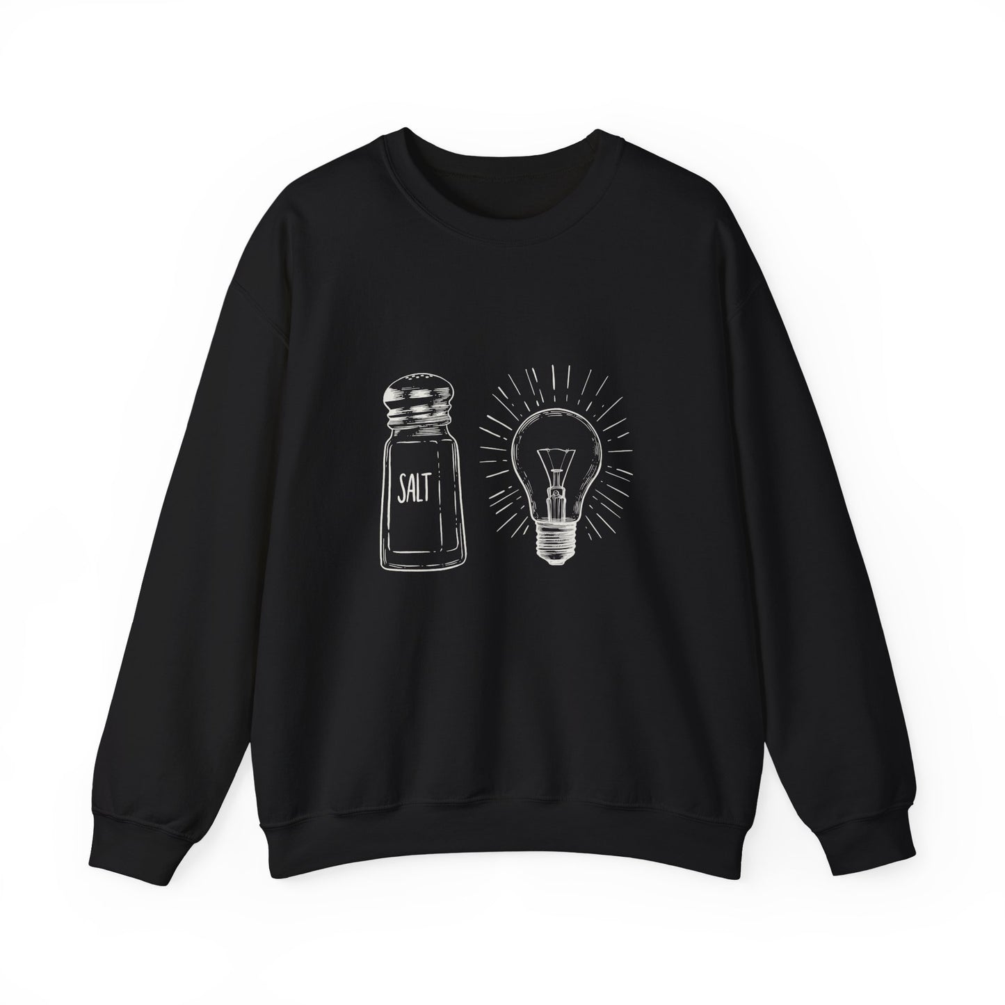 Salt & Light Crewneck Sweatshirt - Unisex Gift, Cozy Layer, Ideal for Everyday Wear, Casual Outfit, Unique Design