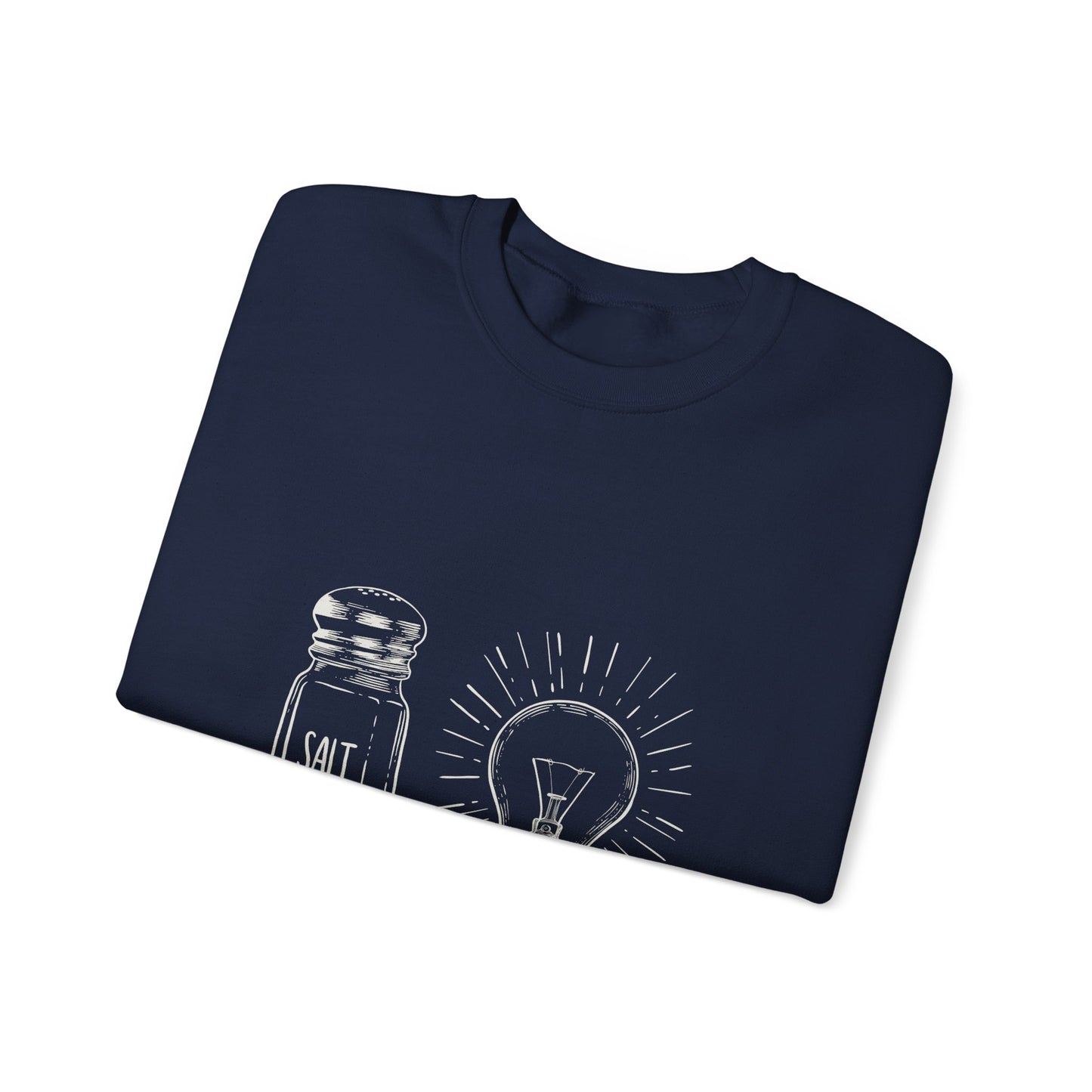 Salt & Light Crewneck Sweatshirt - Unisex Gift, Cozy Layer, Ideal for Everyday Wear, Casual Outfit, Unique Design