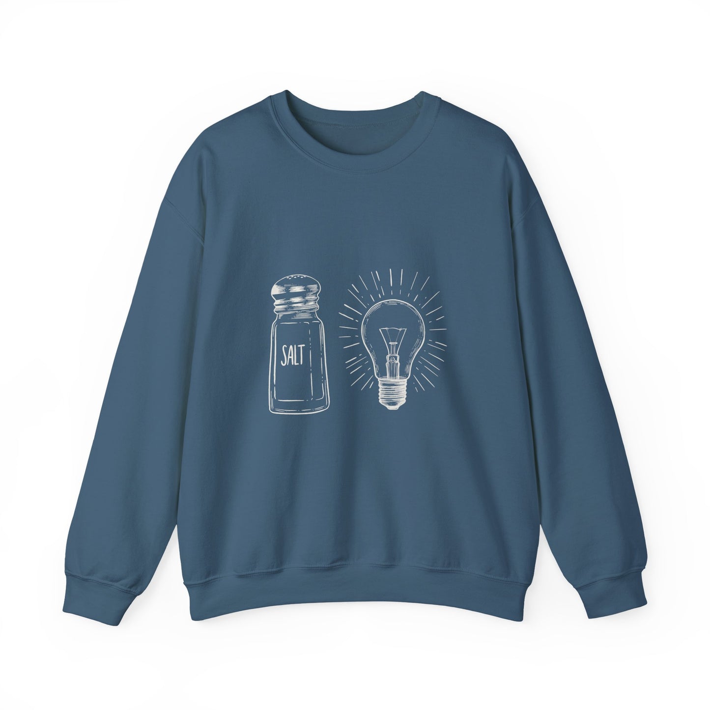 Salt & Light Crewneck Sweatshirt - Unisex Gift, Cozy Layer, Ideal for Everyday Wear, Casual Outfit, Unique Design