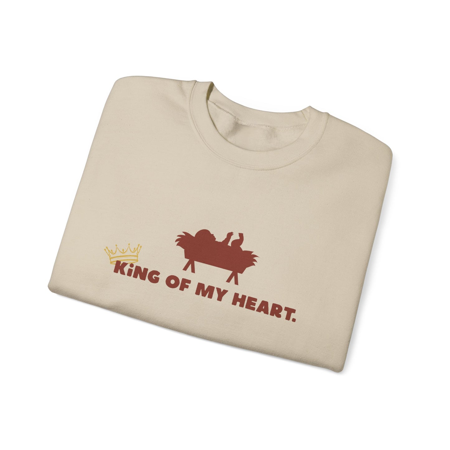 Christmas Crewneck Sweatshirt - King of my heart Design