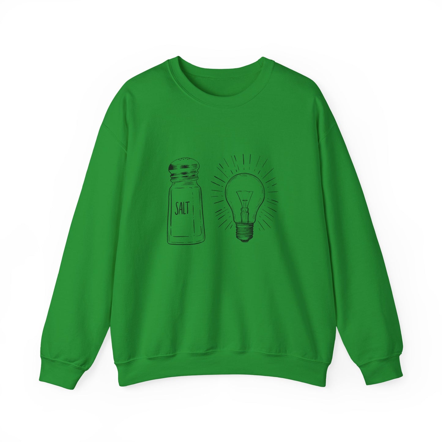 Salt & Light Crewneck Sweatshirt - Unisex Gift, Cozy Layer, Ideal for Everyday Wear, Casual Outfit, Unique Design