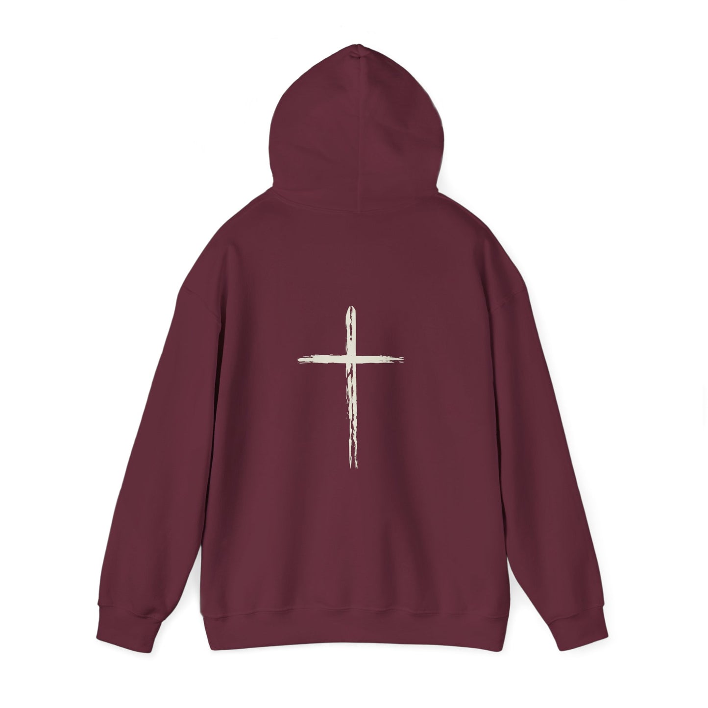 Chains Broken Hoodie with Cross on the back Isaiah 43:18-19