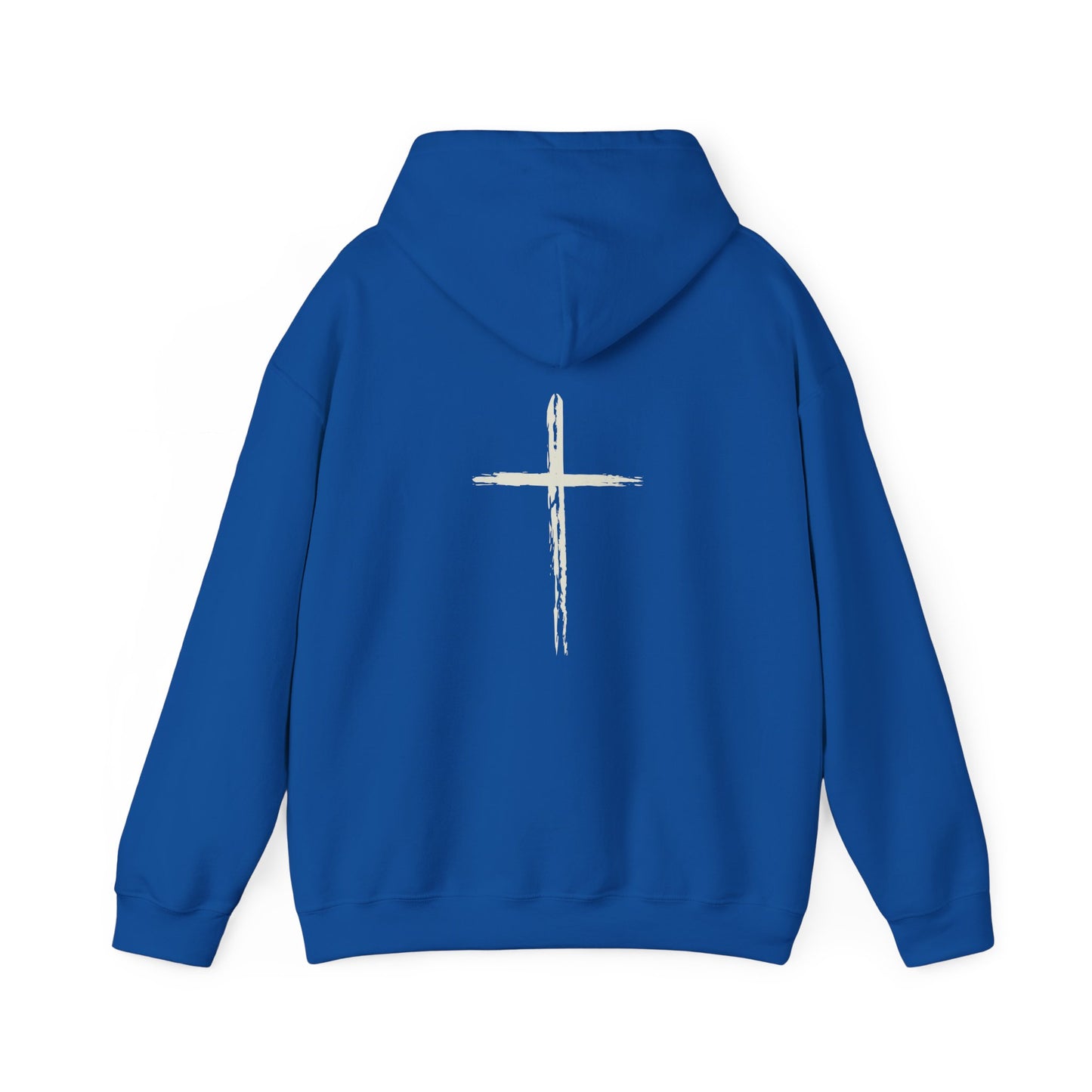 Chains Broken Hoodie with Cross on the back Isaiah 43:18-19