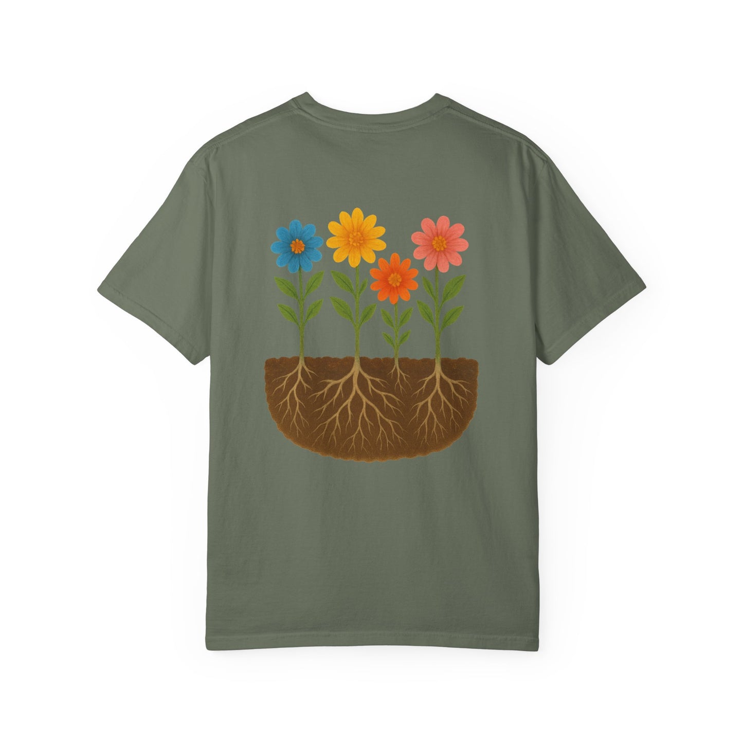 Matthew 13:8 and Blooming Flowers Design Graphic Tee