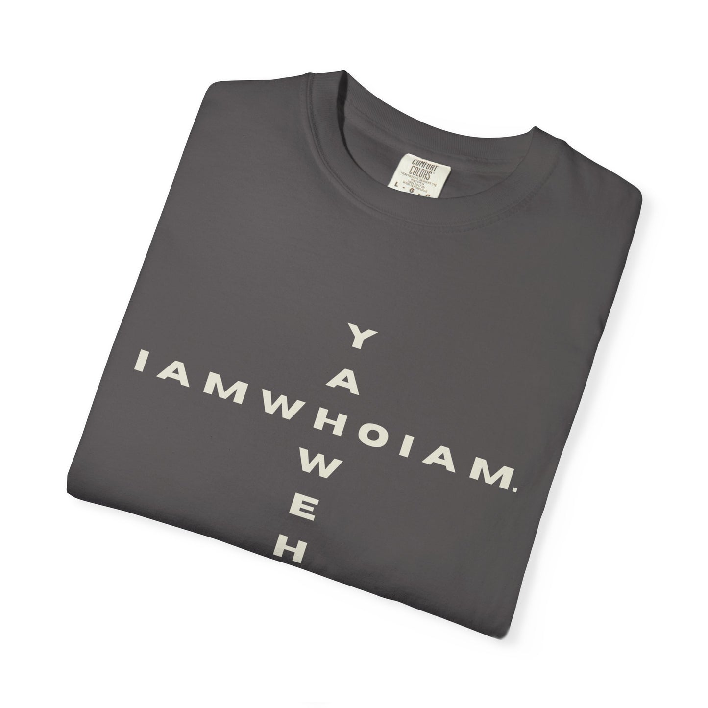 l AM who l AM / YAHWEH Cross Tee Faith-Inspired Unisex T-Shirt, Casual Christian Apparel, Gift for Believers, Everyday Wear