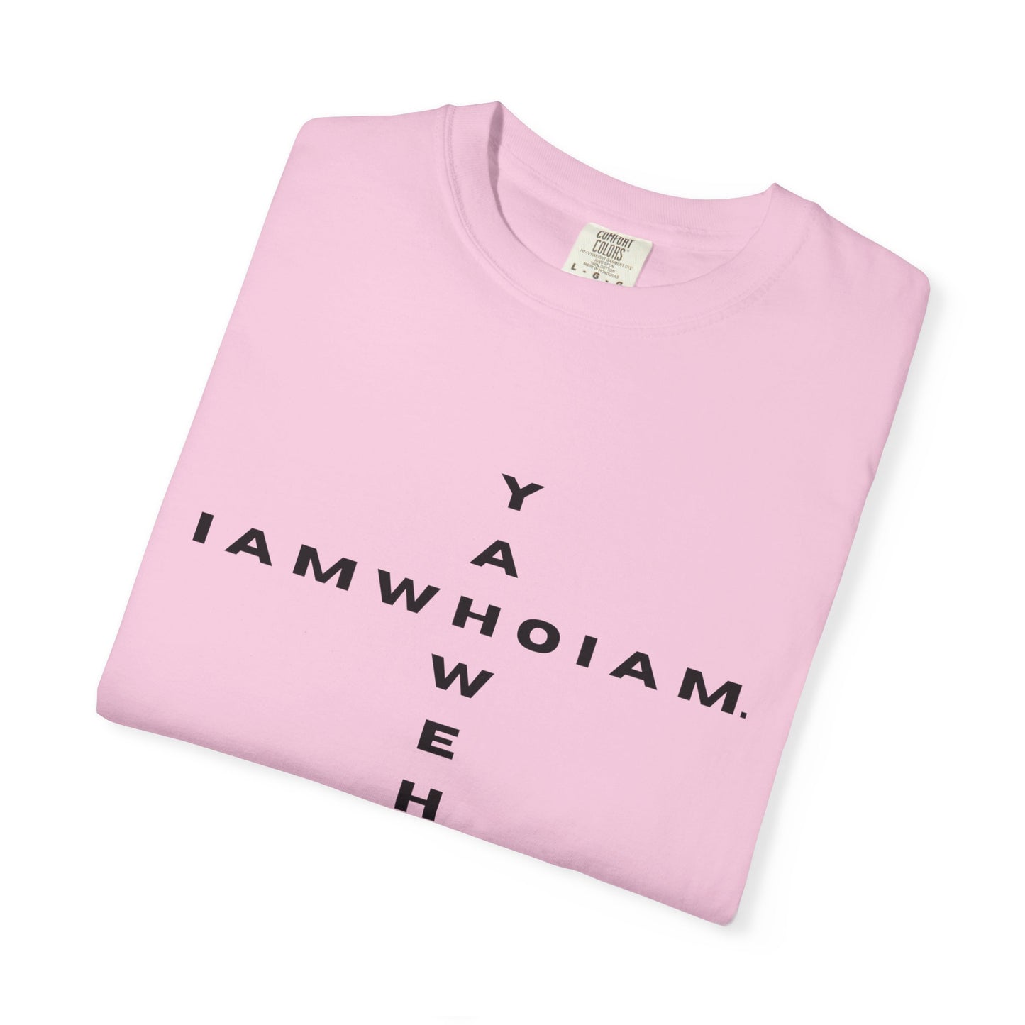 l AM who l AM / YAHWEH Cross Tee Faith-Inspired Unisex T-Shirt, Casual Christian Apparel, Gift for Believers, Everyday Wear