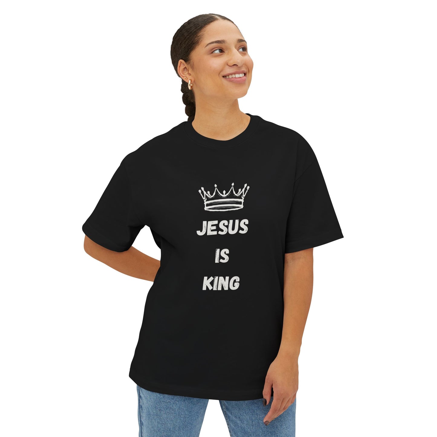 Jesus Is King Oversized Tee