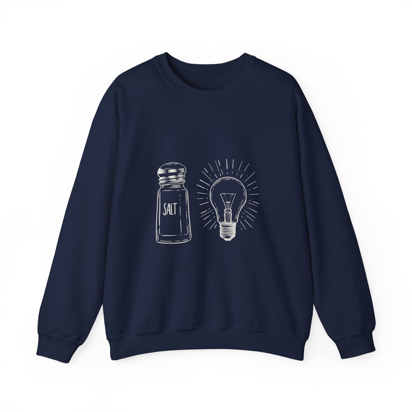 Salt & Light Crewneck Sweatshirt - Unisex Gift, Cozy Layer, Ideal for Everyday Wear, Casual Outfit, Unique Design