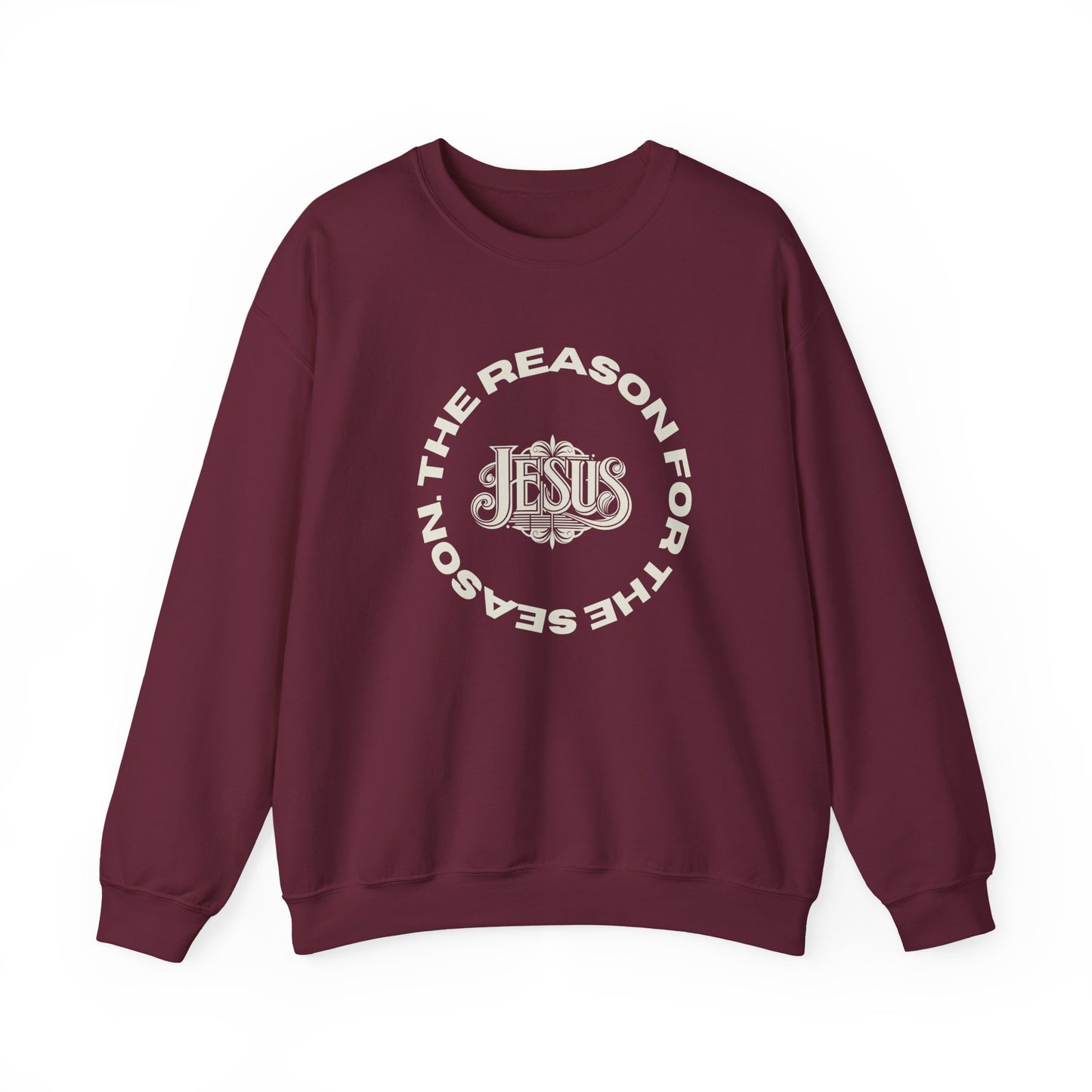 Christmas Crewneck Sweatshirt - Jesus is the reason for the season