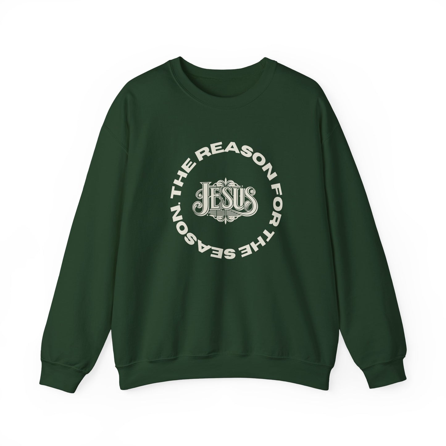 Christmas Crewneck Sweatshirt - Jesus is the reason for the season