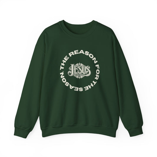 Christmas Crewneck Sweatshirt - Jesus is the reason for the season