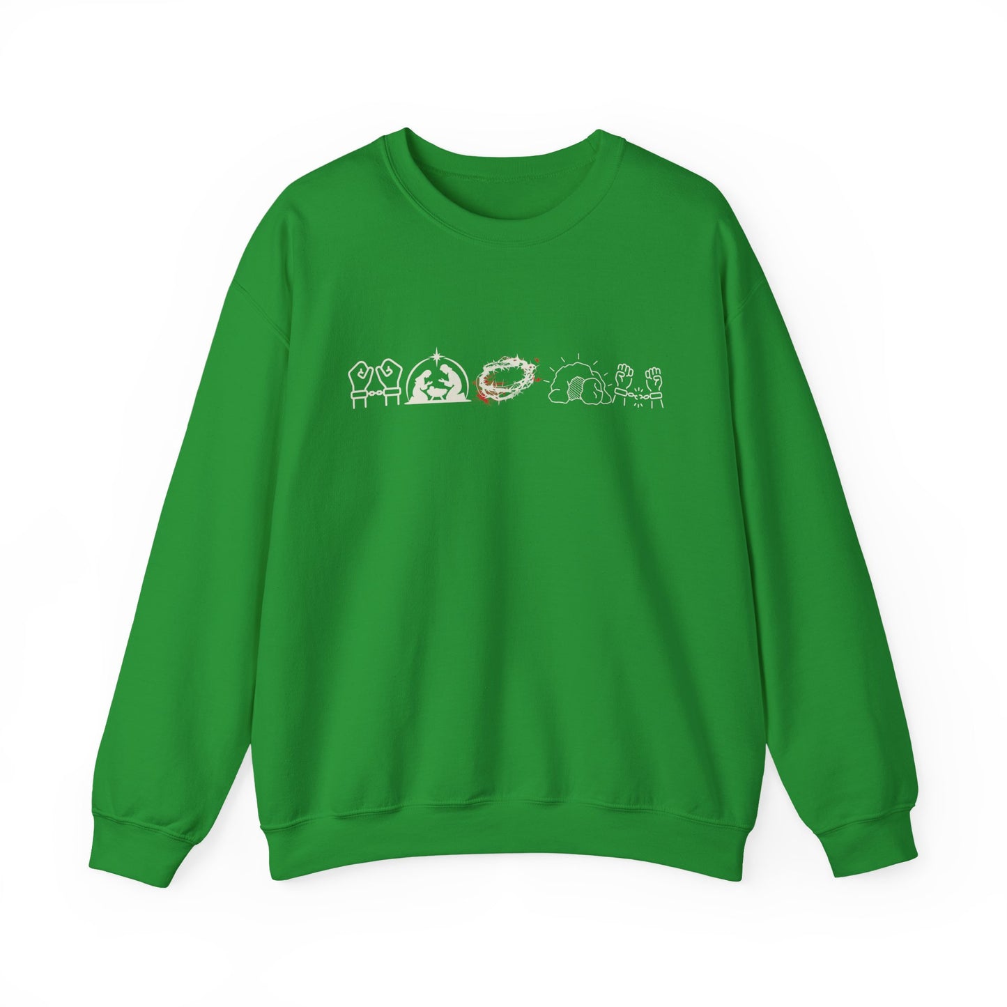 Christmas Crewneck Sweatshirt - From Chained to Free Design