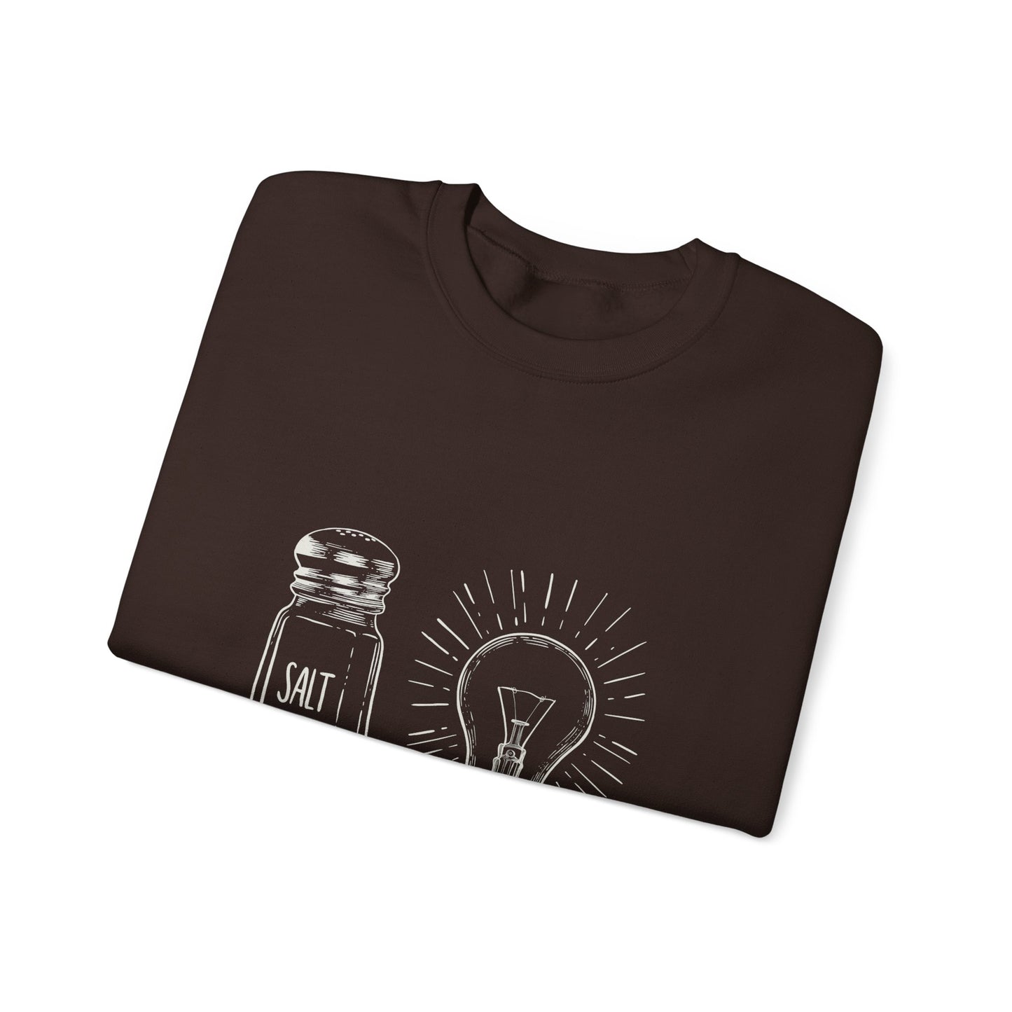 Salt & Light Crewneck Sweatshirt - Unisex Gift, Cozy Layer, Ideal for Everyday Wear, Casual Outfit, Unique Design