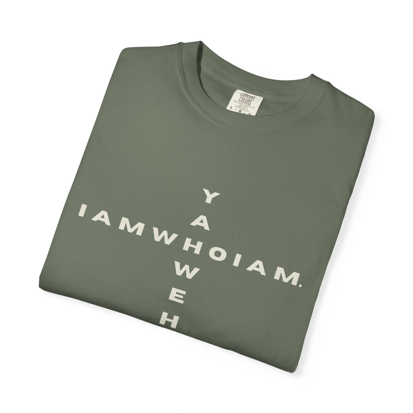 l AM who l AM / YAHWEH Cross Tee Faith-Inspired Unisex T-Shirt, Casual Christian Apparel, Gift for Believers, Everyday Wear
