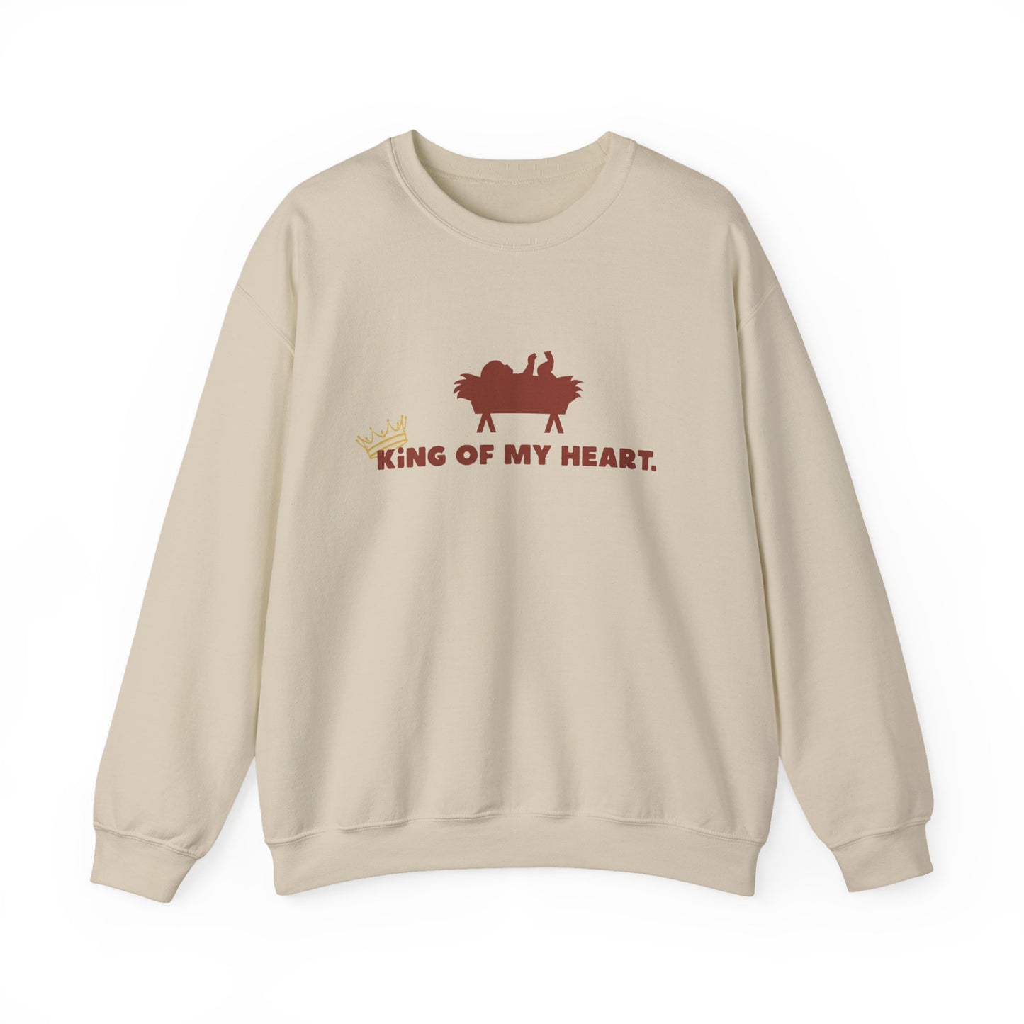 Christmas Crewneck Sweatshirt - King of my heart Design