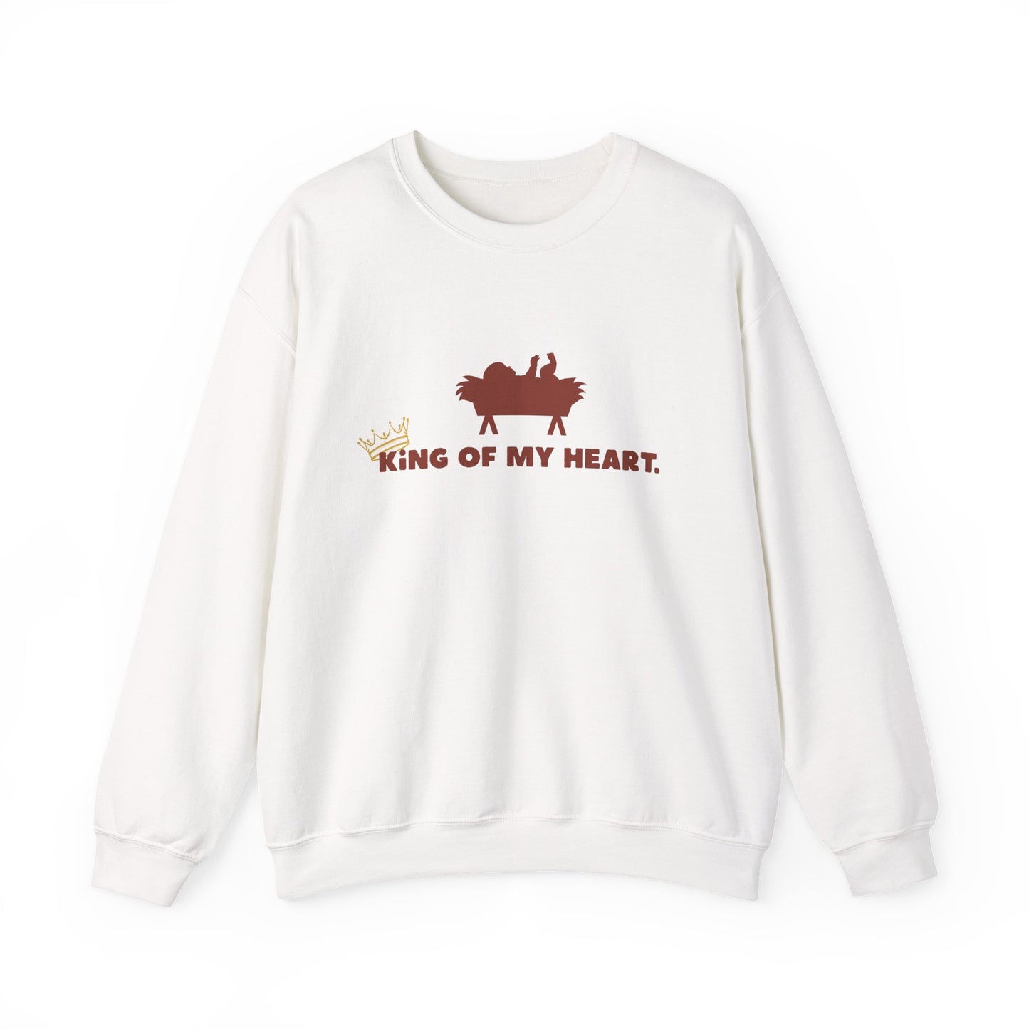 Christmas Crewneck Sweatshirt - King of my heart Design