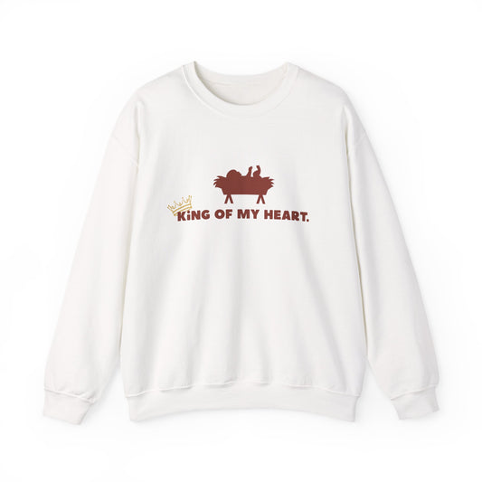 Christmas Crewneck Sweatshirt - King of my heart Design