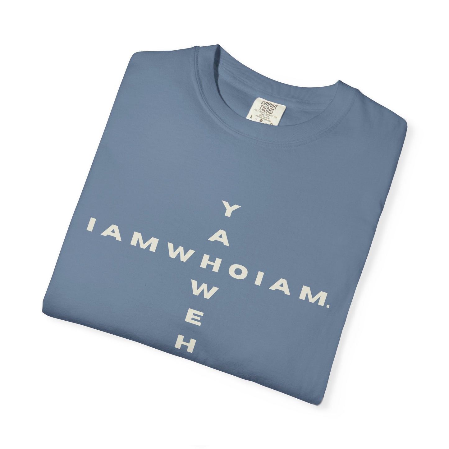 l AM who l AM / YAHWEH Cross Tee Faith-Inspired Unisex T-Shirt, Casual Christian Apparel, Gift for Believers, Everyday Wear