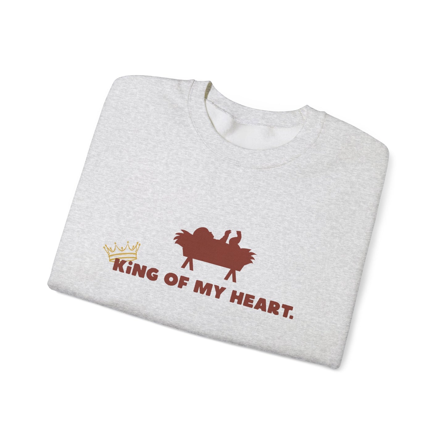 Christmas Crewneck Sweatshirt - King of my heart Design