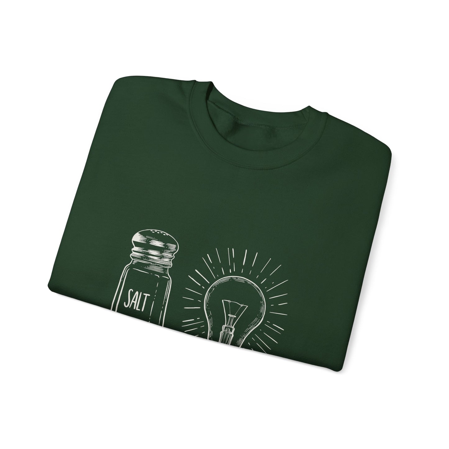 Salt & Light Crewneck Sweatshirt - Unisex Gift, Cozy Layer, Ideal for Everyday Wear, Casual Outfit, Unique Design