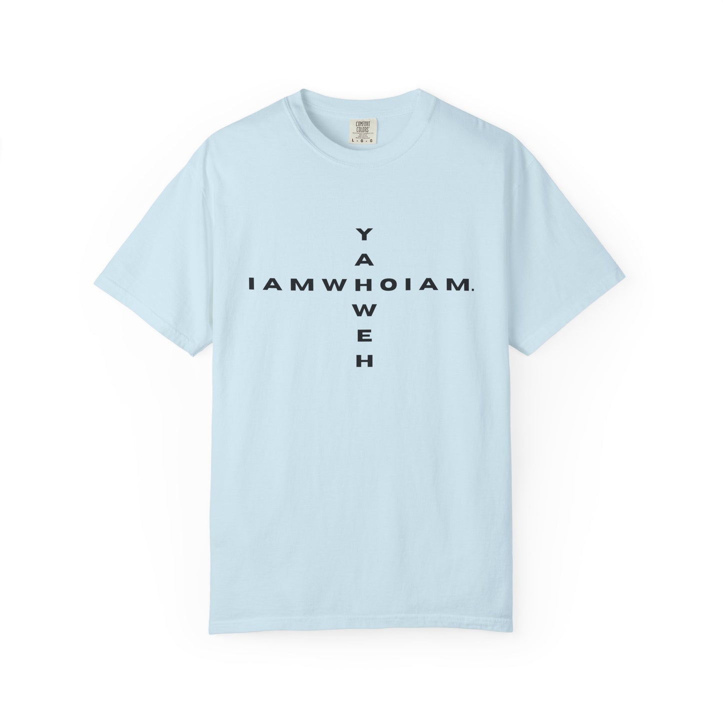 l AM who l AM / YAHWEH Cross Tee Faith-Inspired Unisex T-Shirt, Casual Christian Apparel, Gift for Believers, Everyday Wear