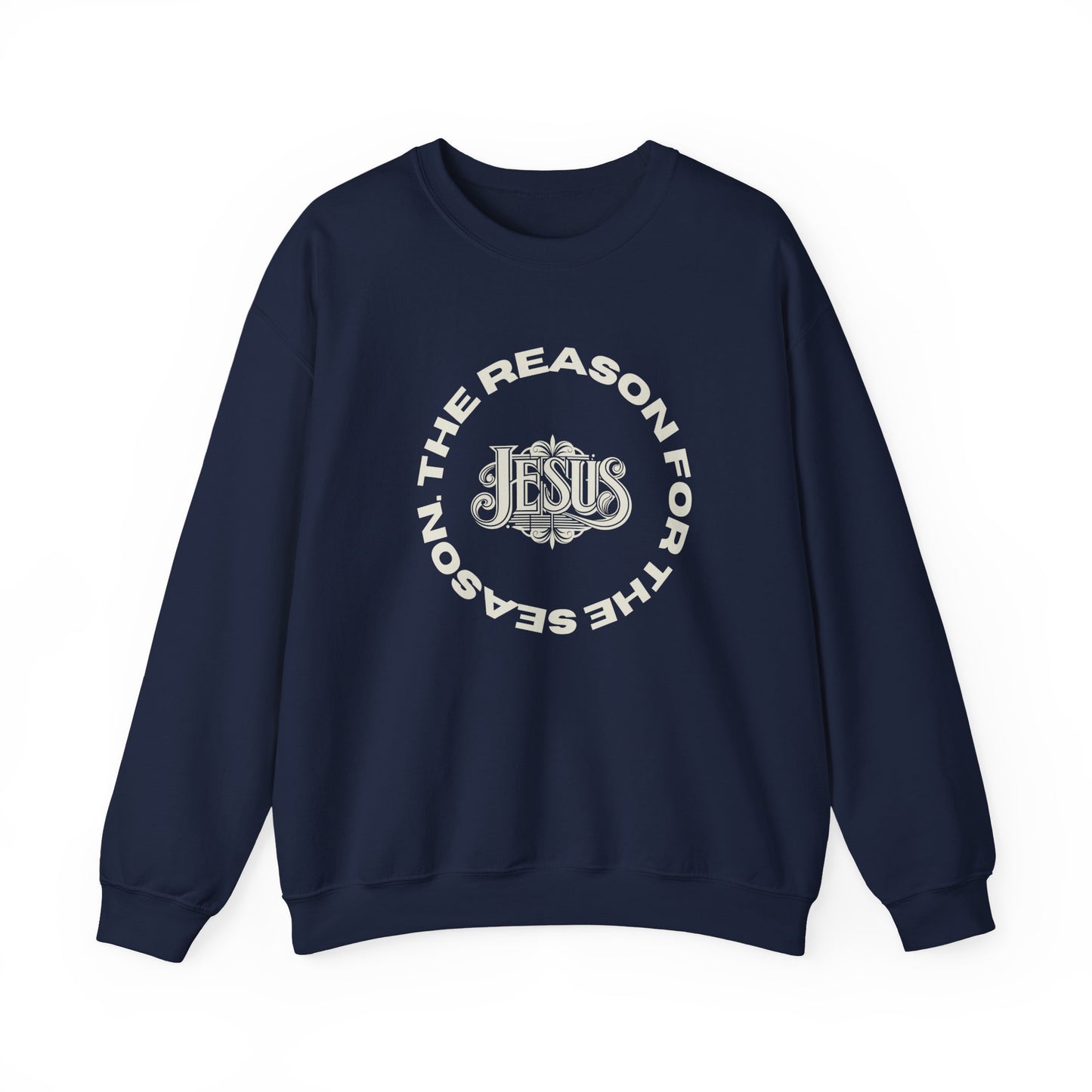 Christmas Crewneck Sweatshirt - Jesus is the reason for the season